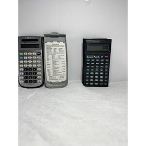 TI-36X Solar Qualifier Plus IIx Calculators Tested Working Lot